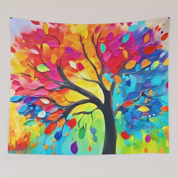 Item preview, Rainbow Tree of Life Painting designed and sold by Health And Fitness Posts e-Store.
