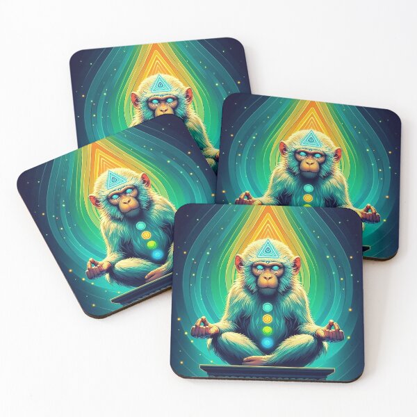 Item preview, Monkey Monk Meditation designed and sold by Day Dreamer.