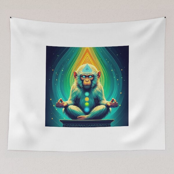 Item preview, Monkey Monk Meditation designed and sold by Day Dreamer.