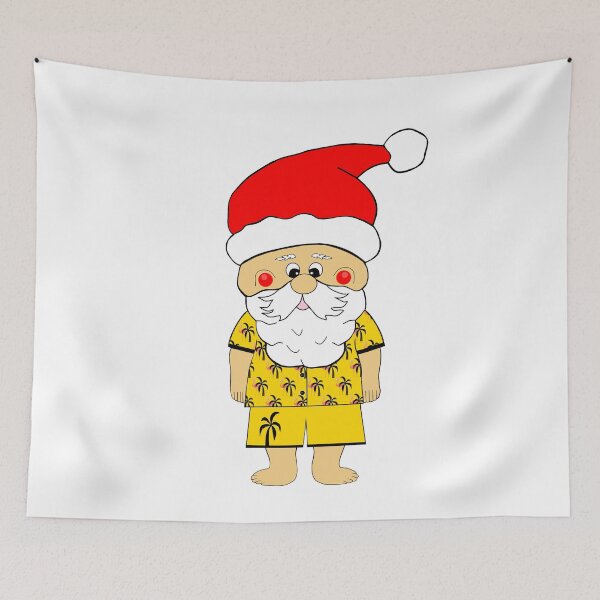 Item preview, Funny Tropical Santa Claus designed and sold by Sartoris Art.