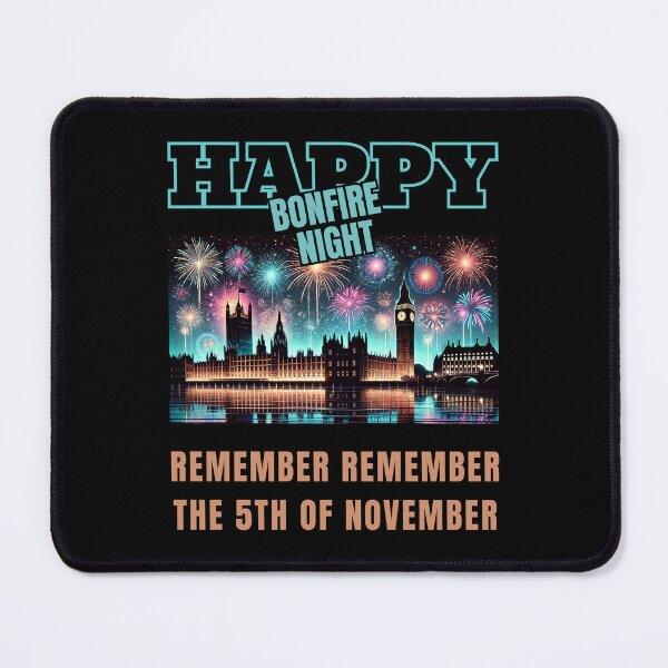 Item preview, Happy Bonfire Night - Remember Remember The 5th Of November designed and sold by Manic Merch Designs.