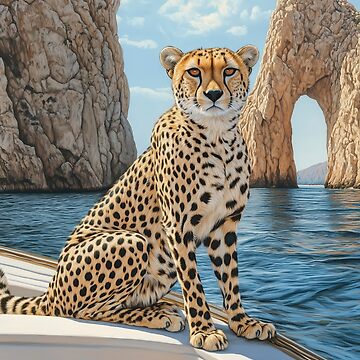 Artwork thumbnail, Cheetah on a Boat by positively-char