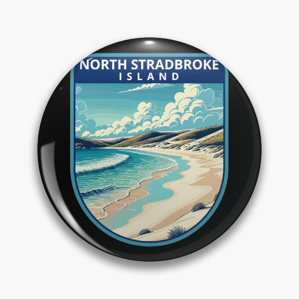 Item preview, North Stradbroke Island Retro Skyline designed and sold by MaateoDesign.