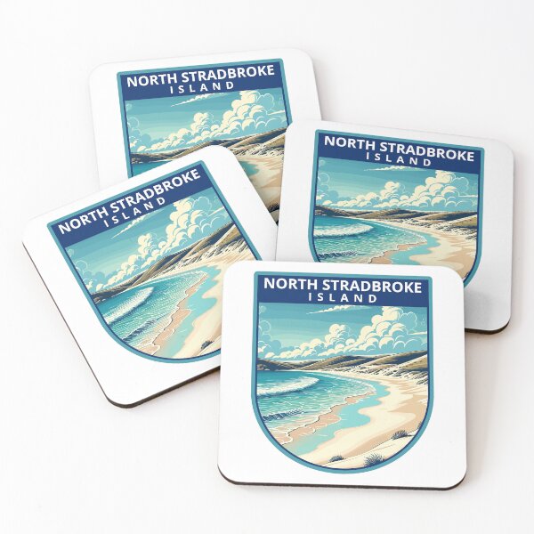 Item preview, North Stradbroke Island Retro Skyline designed and sold by MaateoDesign.