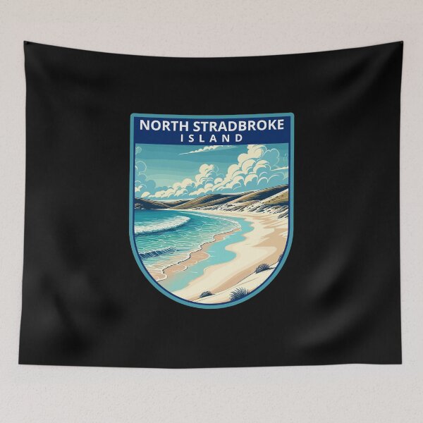 Item preview, North Stradbroke Island Retro Skyline designed and sold by MaateoDesign.
