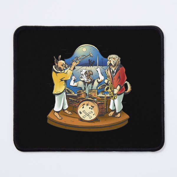 Item preview, Hilarious Animal Band Illustration with Saxophone and Drum Players designed and sold by DrawHandArt.