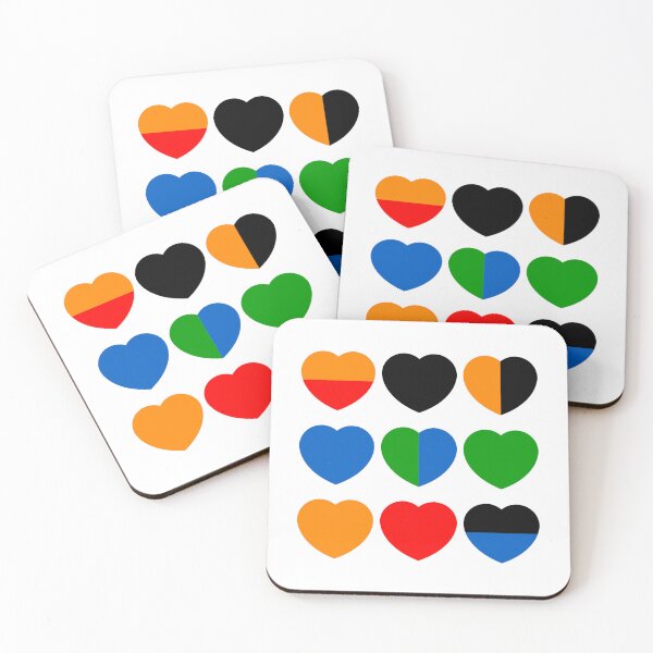 Item preview, Multi Hearts designed and sold by Hugh Whyte.