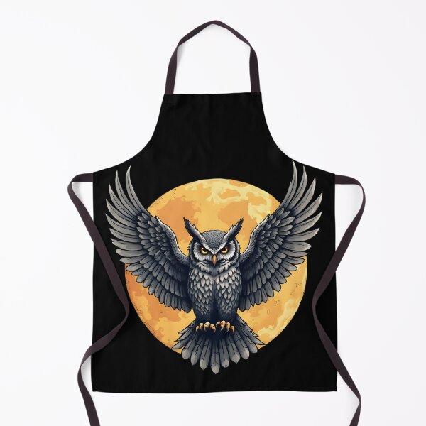 Item preview, An owl with a moon designed and sold by IvernTree.