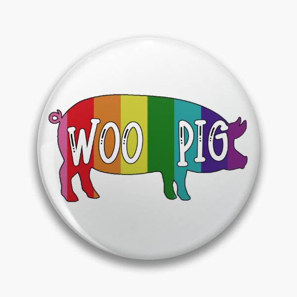 Item preview, Rainbow Woo Pig, Arkansas Pride designed and sold by Spike The Punch Design Co..