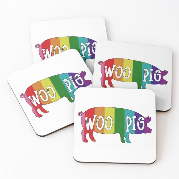 Item preview, Rainbow Woo Pig, Arkansas Pride designed and sold by Spike The Punch Design Co..