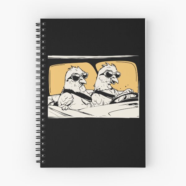 Item preview, Funny Chicken Road Trip – Comical Driving Adventure designed and sold by DrawHandArt.