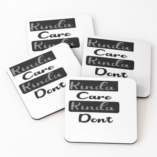 Item preview,   Kinda care kinda don’t funny humor text  T-shirt  designed and sold by iLamshop.