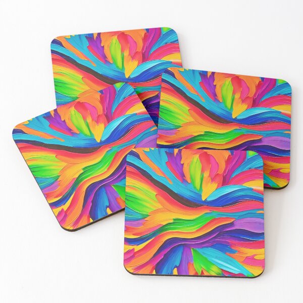 Item preview, Rainbow Swirl Painting designed and sold by Health And Fitness Posts e-Store.