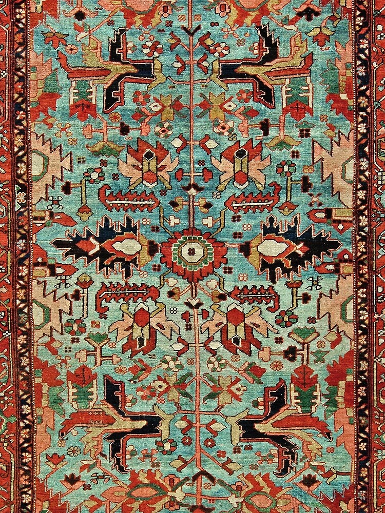 Antique Heriz Persian Carpet Print by bragova