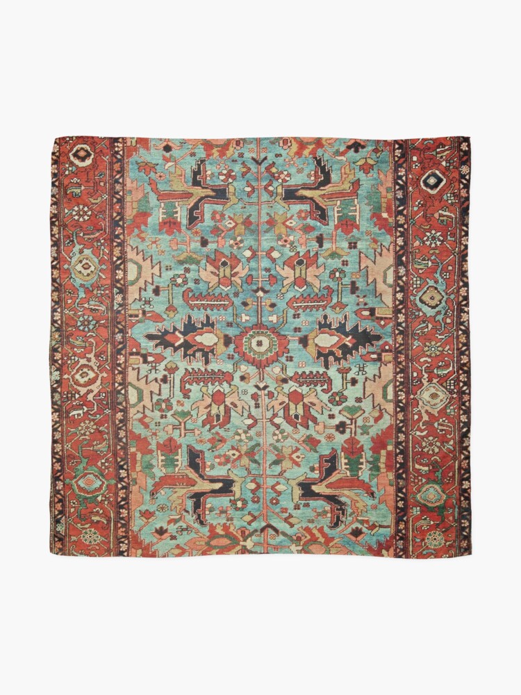 Alternate view of Antique Heriz Persian Carpet Print Scarf