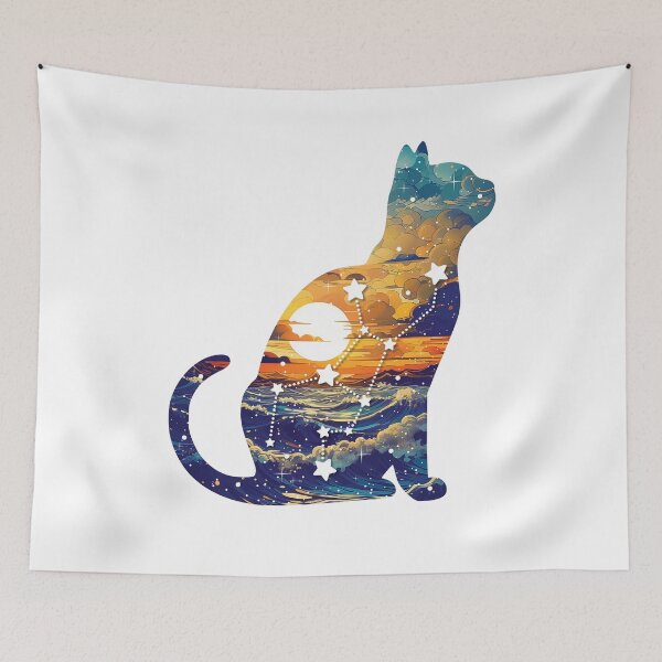 Item preview, virgo cat silhouette 2 designed and sold by artomazo.