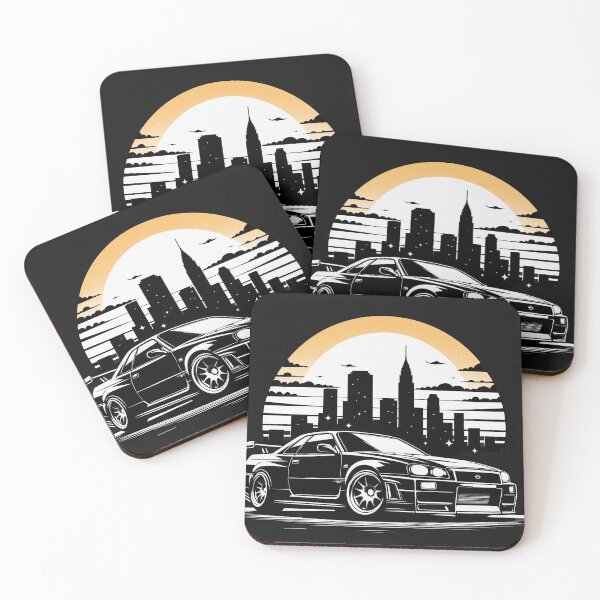 Item preview, Nissan Skyline City Sunset Vector Art designed and sold by neildoch.