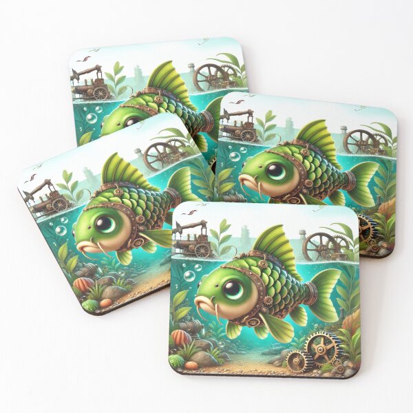 Item preview, Steampunk Grass Carp designed and sold by Sillytoe.
