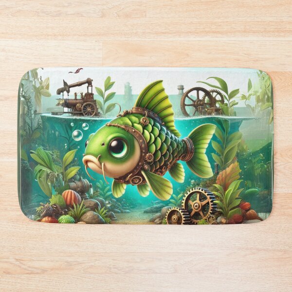 Item preview, Steampunk Grass Carp designed and sold by Sillytoe.