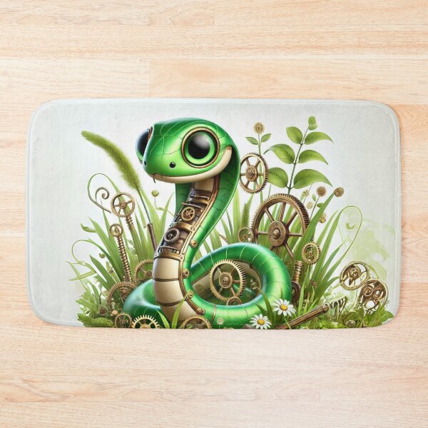 Item preview, Steampunk Grass Snake designed and sold by Sillytoe.