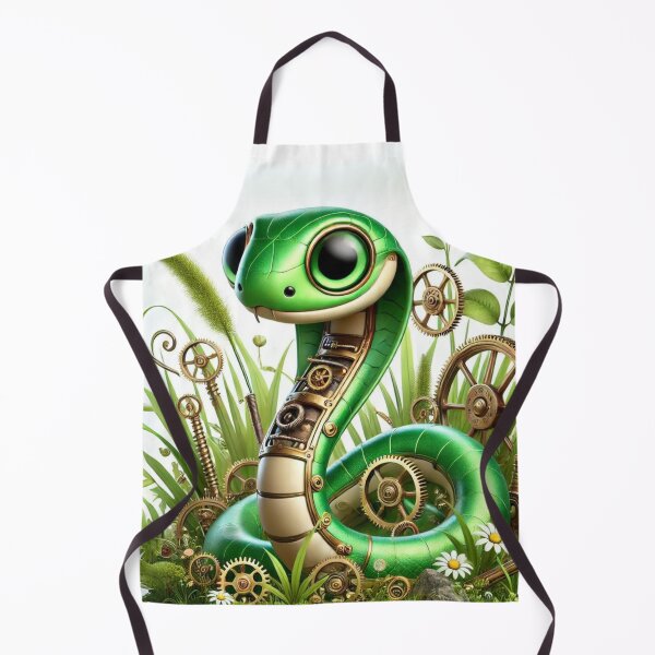 Item preview, Steampunk Grass Snake designed and sold by Sillytoe.