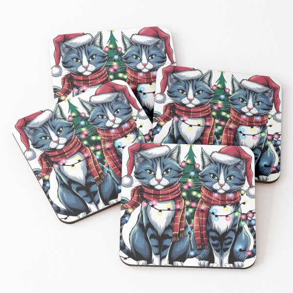 Item preview, Christmas street cats designed and sold by Qonli-Officjal.