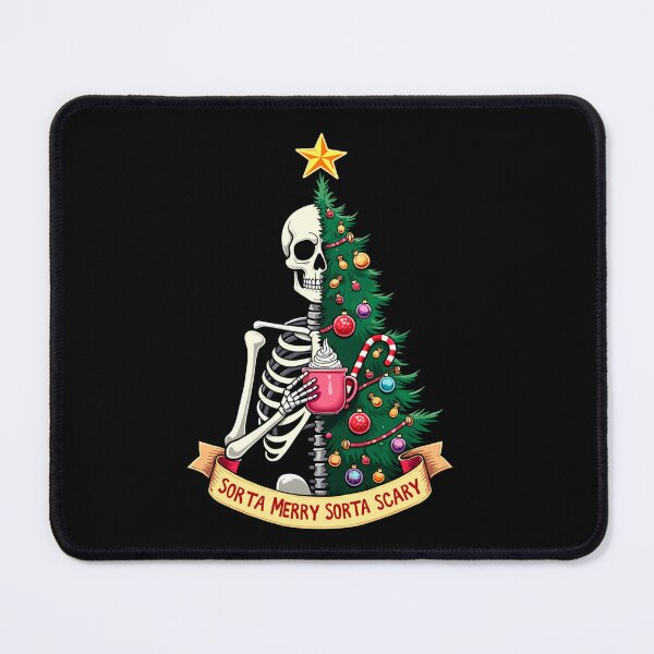 Item preview, Sorta Merry Sorta Scary Christmas Tree Skeleton Xmas Party designed and sold by savecloth.