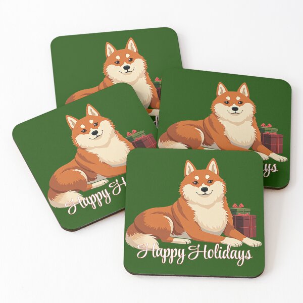Item preview, Shiba Inu - Happy Holidays designed and sold by KLDprods.