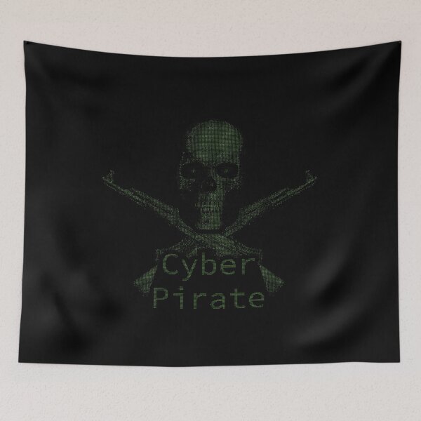 Item preview, ASCii Cyber Pirate (Green) designed and sold by McNerdic.