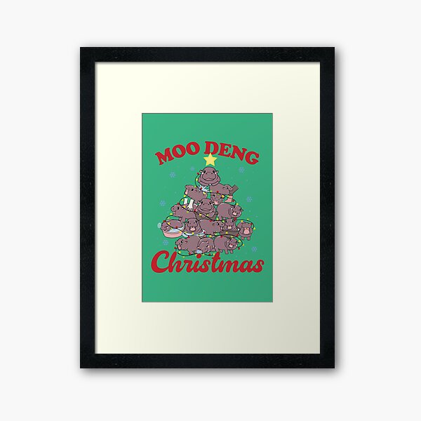 Item preview, Moo Deng Christmas Tree designed and sold by kjanedesigns.