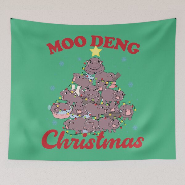 Item preview, Moo Deng Christmas Tree designed and sold by kjanedesigns.