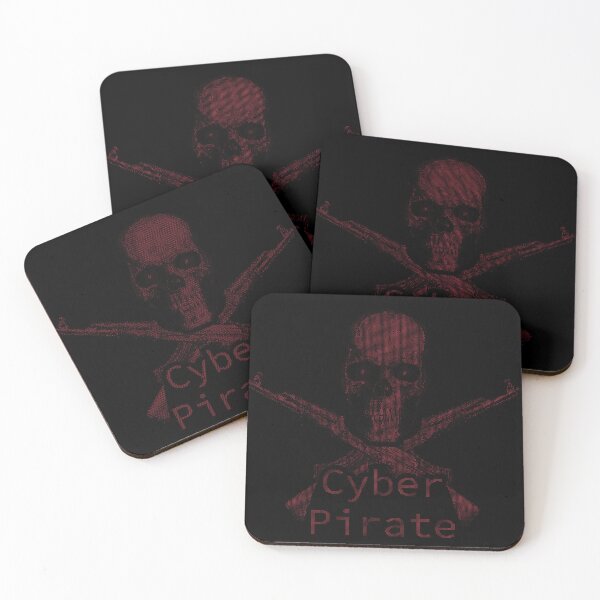 Item preview, ASCii Cyber Pirate (Red) designed and sold by McNerdic.