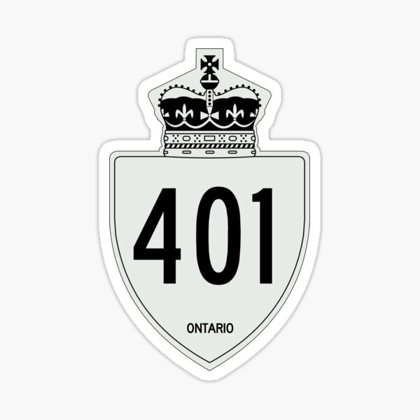 Item preview, Ontario Highway 401 Macdonald–Cartier Freeway, Rt. Hon. Herb Gray Parkway, Highway of Heroes, The Four-Oh-One | Canada Highway Shield Sign designed and sold by Transit Traveller.