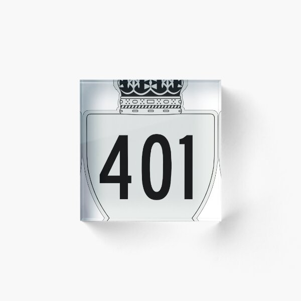 Item preview, Ontario Highway 401 Macdonald–Cartier Freeway, Rt. Hon. Herb Gray Parkway, Highway of Heroes, The Four-Oh-One | Canada Highway Shield Sign designed and sold by Transit Traveller.