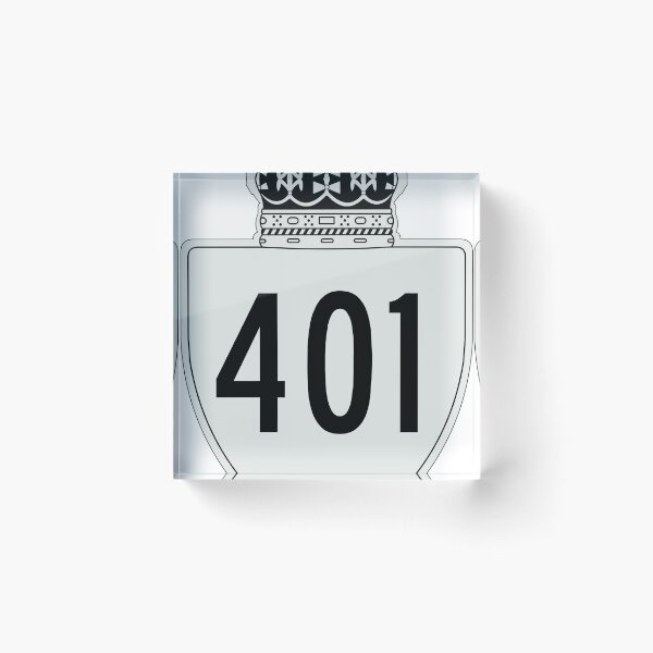 Item preview, Ontario Highway 401 Macdonald–Cartier Freeway, Rt. Hon. Herb Gray Parkway, Highway of Heroes, The Four-Oh-One | Canada Highway Shield Sign designed and sold by Transit Traveller.