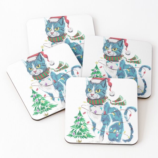 Item preview, Christmas street cat designed and sold by Qonli-Officjal.