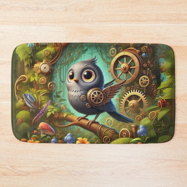 Item preview, Steampunk Gray Catbird designed and sold by Sillytoe.