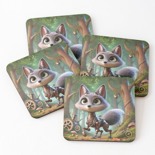 Item preview, Steampunk Gray Fox designed and sold by Sillytoe.
