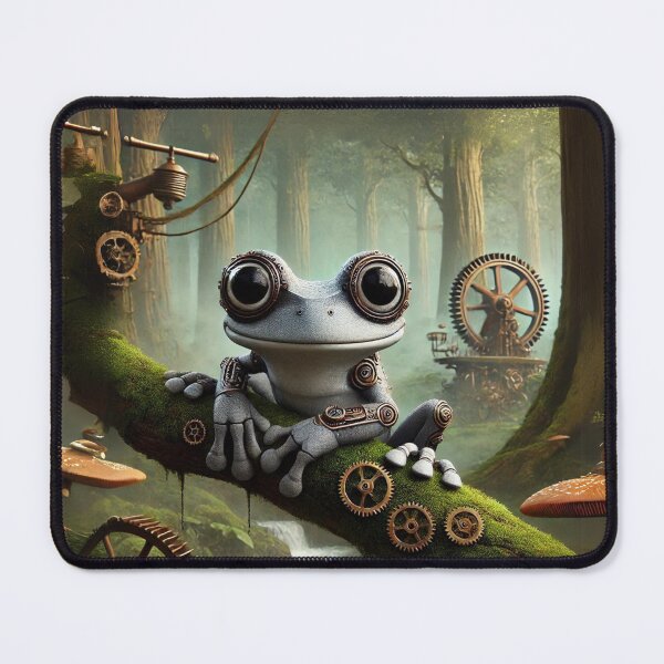 Item preview, Steampunk Gray Tree Frog designed and sold by Sillytoe.