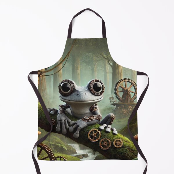 Item preview, Steampunk Gray Tree Frog designed and sold by Sillytoe.