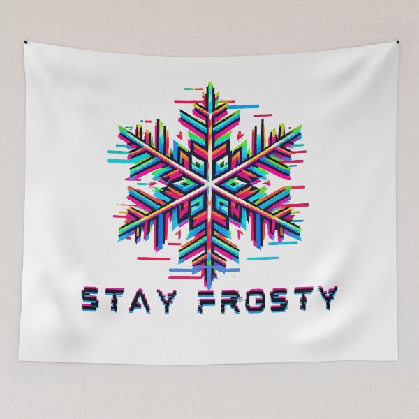 Item preview, Stay Frosty - Glitch Snowflake Design designed and sold by PsycheBrain.