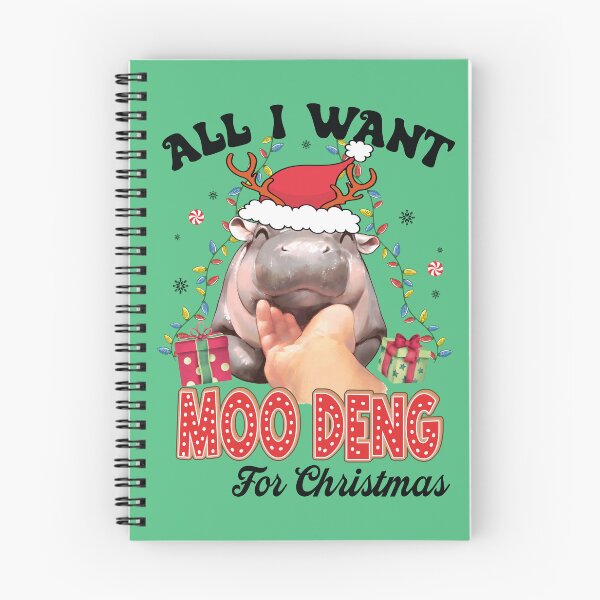 Item preview, All I Want Moo Deng For Christmas designed and sold by kjanedesigns.