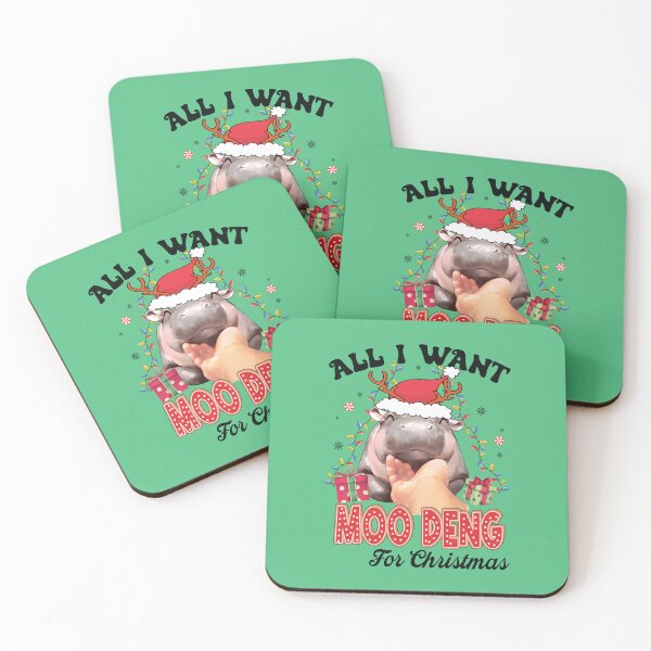Item preview, All I Want Moo Deng For Christmas designed and sold by kjanedesigns.