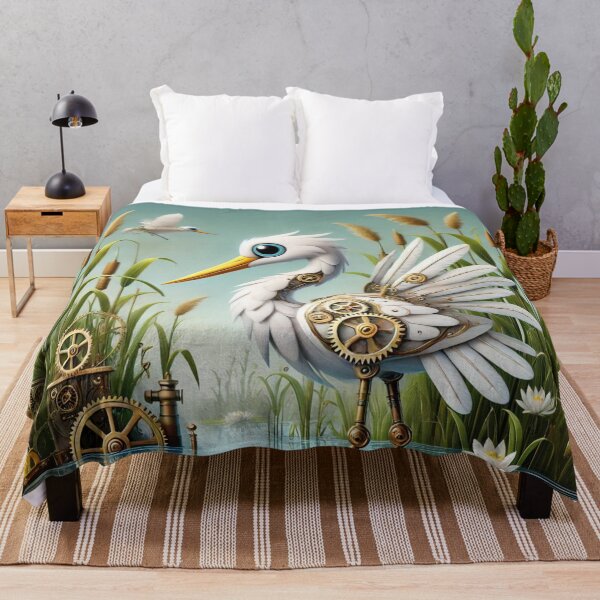 Item preview, Steampunk Great Egret designed and sold by Sillytoe.