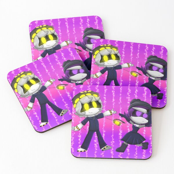 Item preview, Dapper Buddies (pink and purple version) designed and sold by VioletMoonAnimation.
