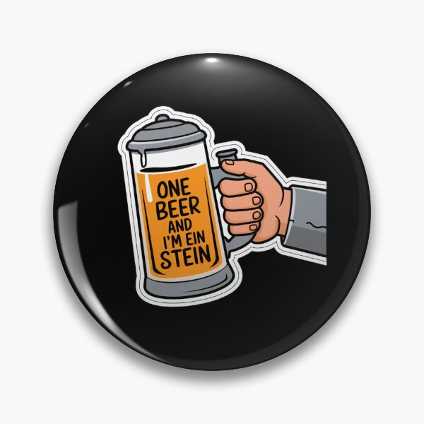 Item preview, One Beer and Im Ein Stein - Clear Stein Design designed and sold by Peter Stawicki.