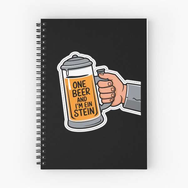 Item preview, One Beer and Im Ein Stein - Clear Stein Design designed and sold by Peter Stawicki.