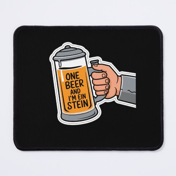Item preview, One Beer and Im Ein Stein - Clear Stein Design designed and sold by Peter Stawicki.