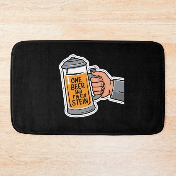Item preview, One Beer and Im Ein Stein - Clear Stein Design designed and sold by Peter Stawicki.