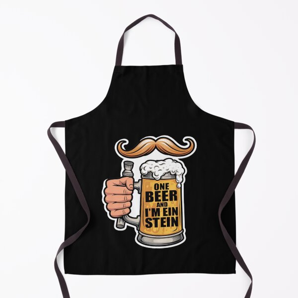 Item preview, One Beer and Im Ein Stein - Mustache Design designed and sold by Peter Stawicki.